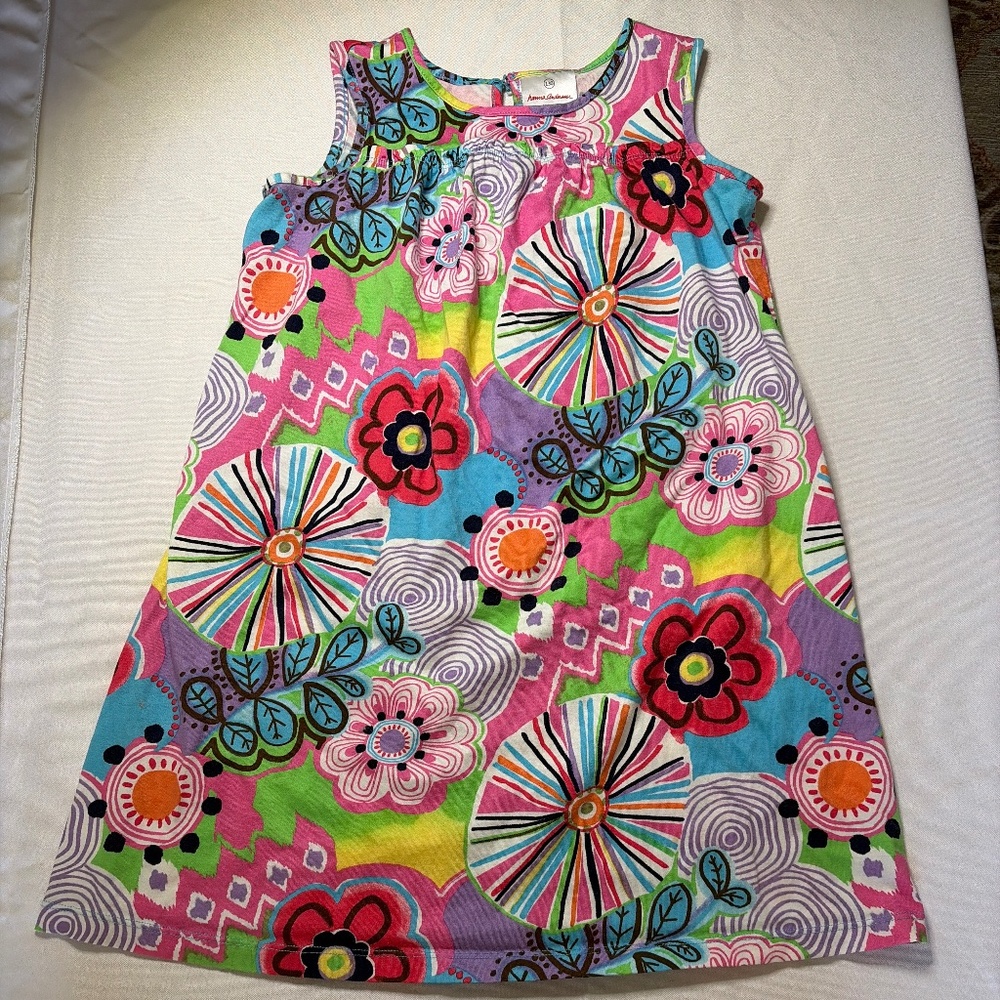 Hanna Anderson, Retro Mod Style Dress, toddler Small